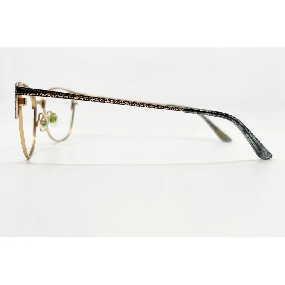 XOXO Quincy Eyeglasses Womens Black Gold Cat Eye 52-15-135 42022
